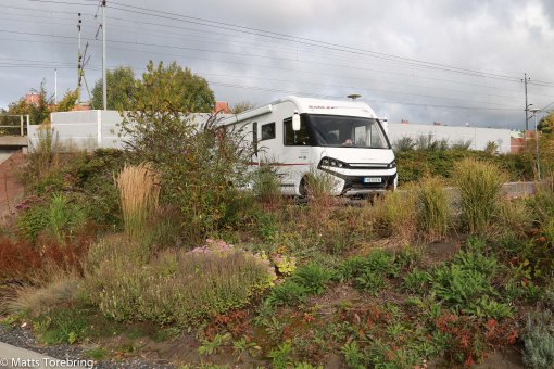 Vi letade upp en fin parkeringsplats i centrum.