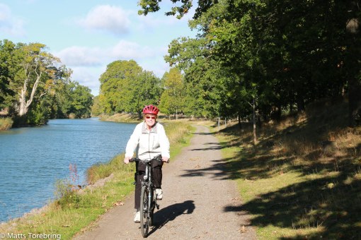 Vi gav oss iväg på en cykeltur till Bergs Slussar