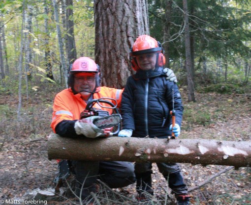Barnbarnet Linus Torebring & Farfar. Foto Carina Torebring