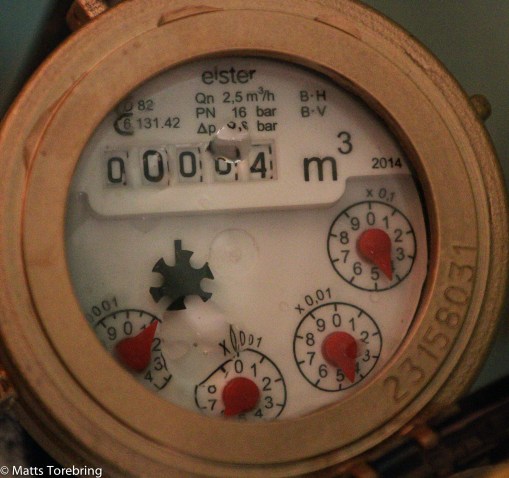 Ny vattenmätare monterad idag