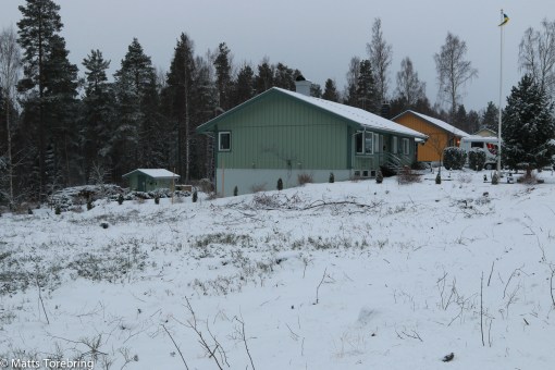 Nu kom första snön över den tomma Ställplatsen